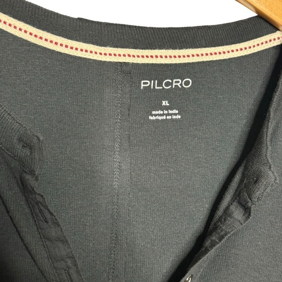 Pilcro The Andie Ribbed Henley Top Short-Sleeve Edition SZ: XL - Picture 7 of 13